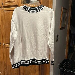 Black and cream crew sweatshirt